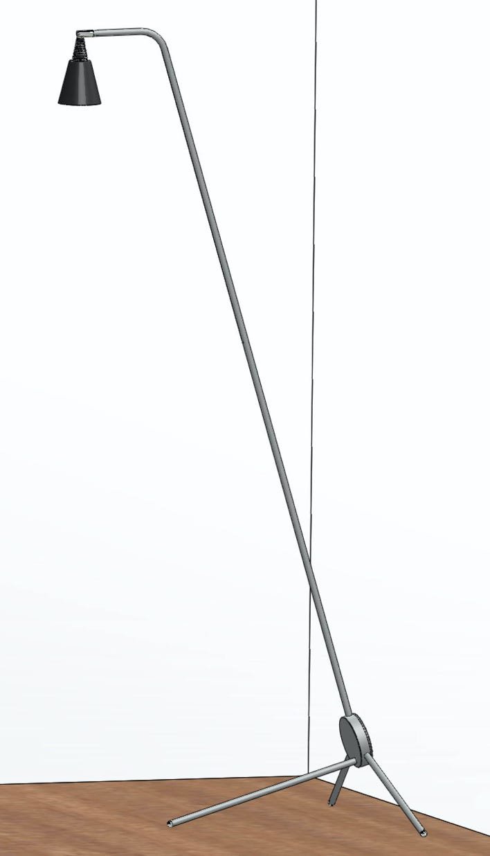 Coni floor lamp with 3 feet stand
