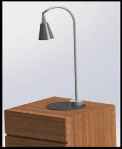 Coni bed lamp with drawer