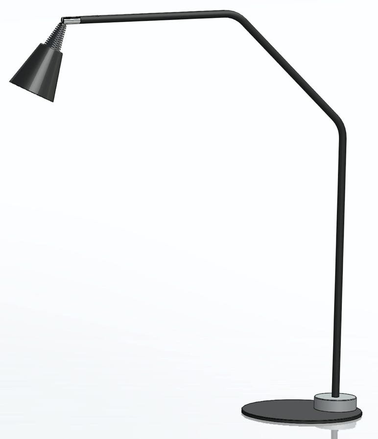 Coni desk lamp with round foot