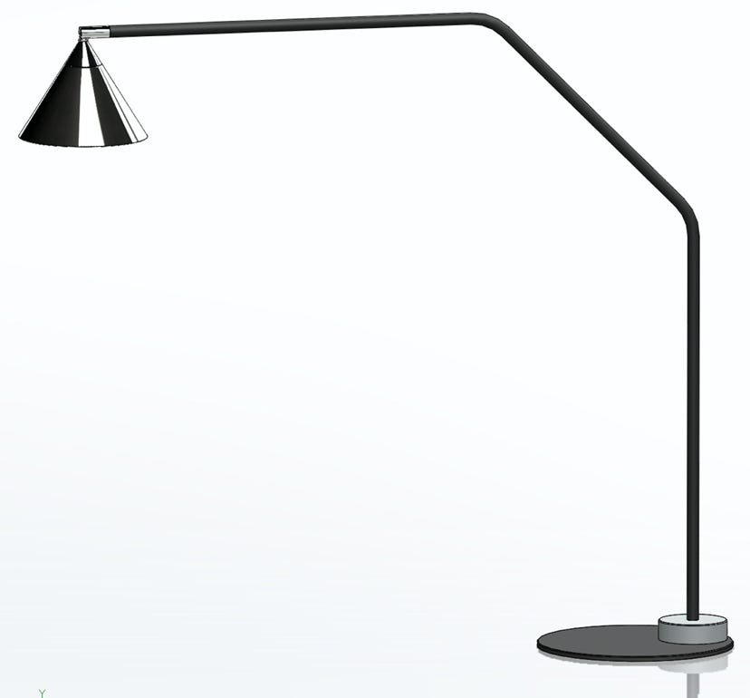 Lise desk lamp with round foot