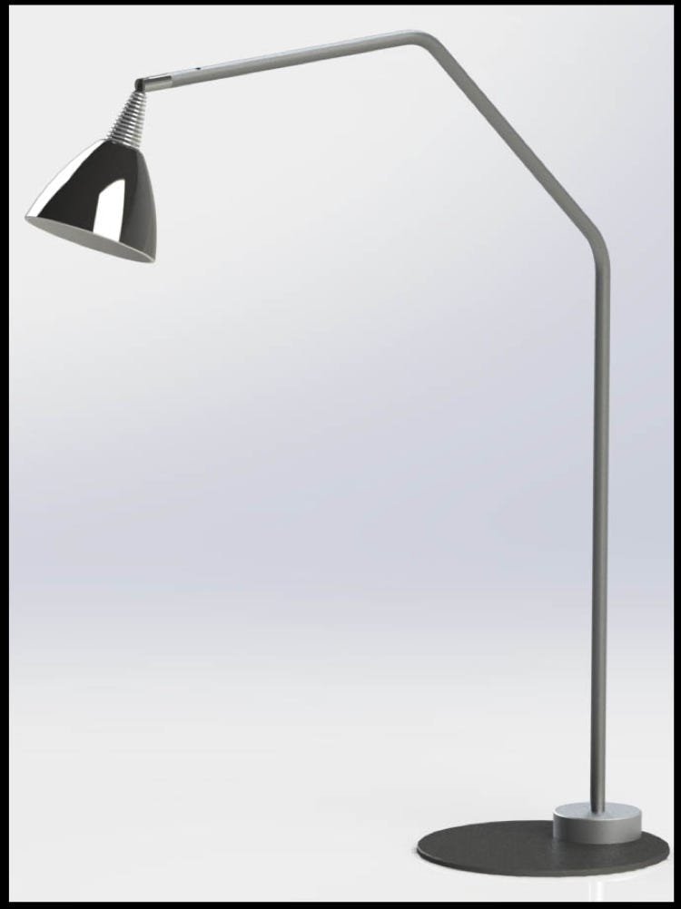 Piccolo desk lamp with round foot