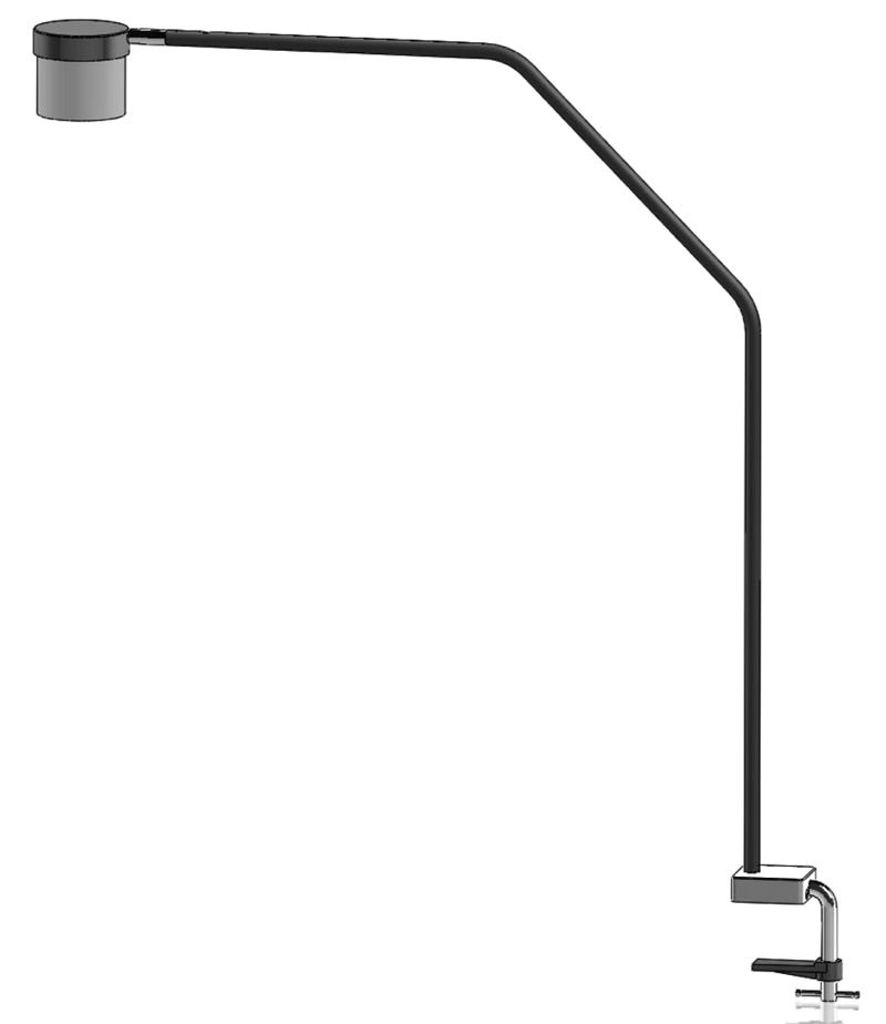 Tubi desk lamp with round foot